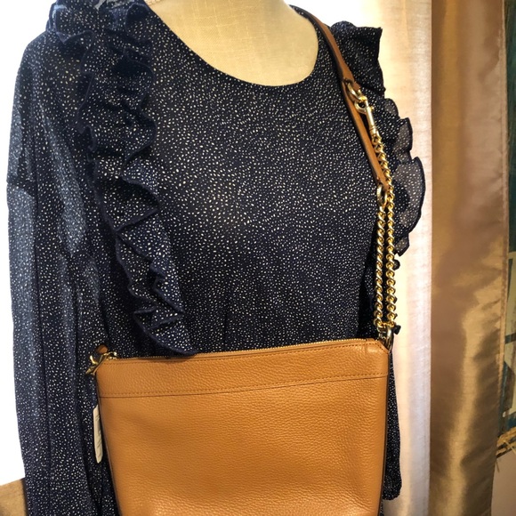 💘H&M Navy Ruffle Front Peplum Top Ditzy Print - Picture 1 of 8